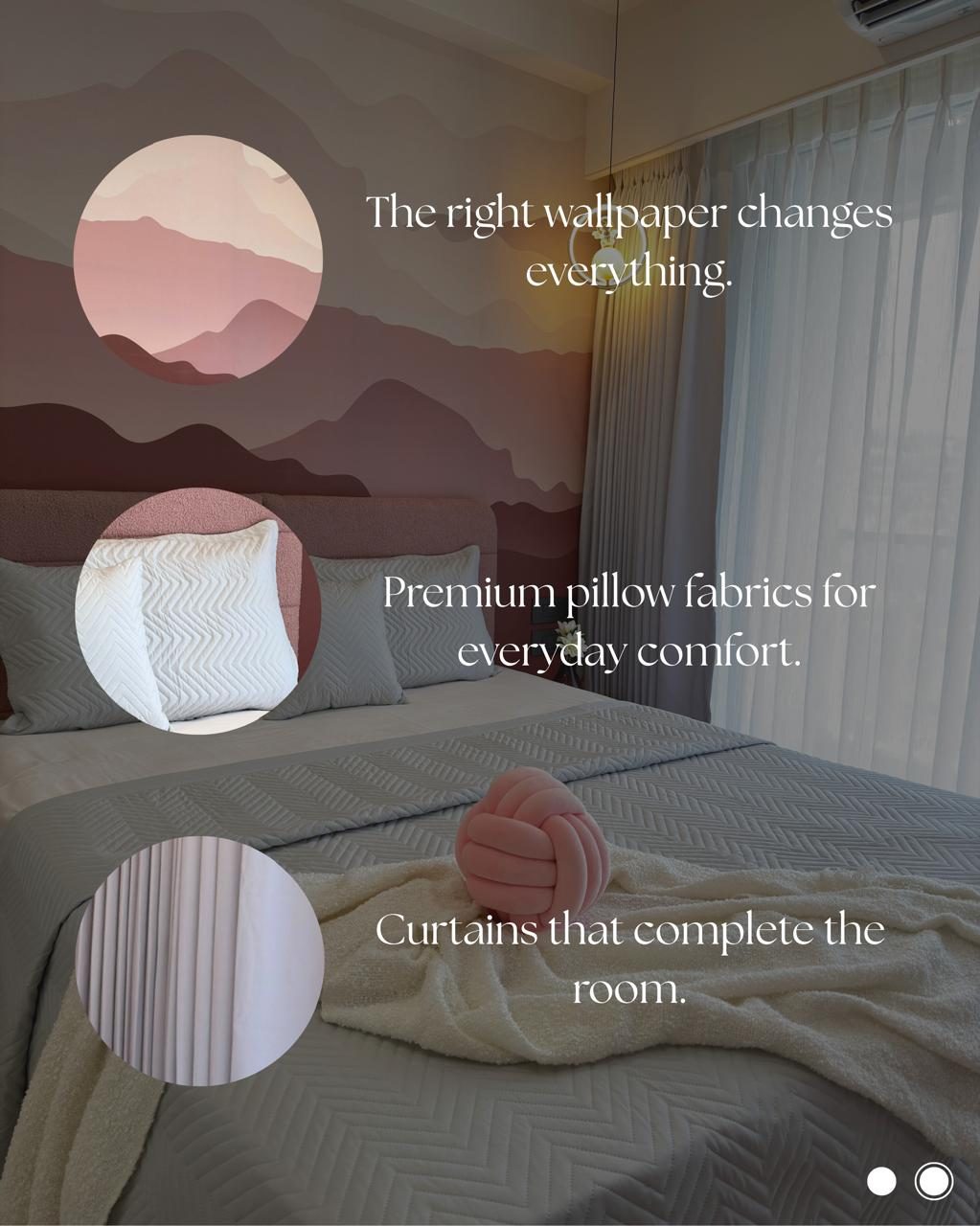 Apartment bedroom interior